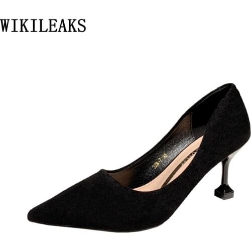 Blue Heels Shoes for Women 2021 High Heels Woman Pumps Slip on Shoes for Women Luxury Designer Shoes Zapatos De Mujer Zapatos