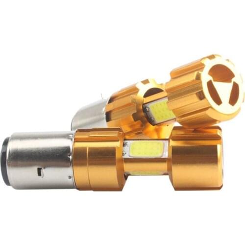 1Pcs H6 BA20D LED Motorcycle Headlight 2000LM 3COB Moto Bulb MotorBike Scooter