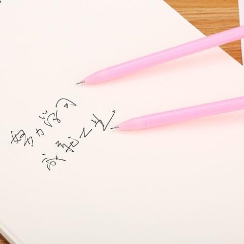 20 Pcs Creative Silicone Red Head Cock Gel Pen Cute Cartoon Student Office Pen Stationery Material Escolar Papelaria