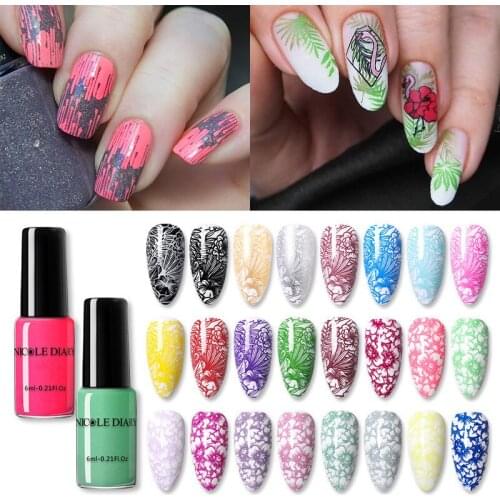 Flower leaf 3D nail printing sticker self-adhesive transfer decal nail sticker plant series picture nail decoration