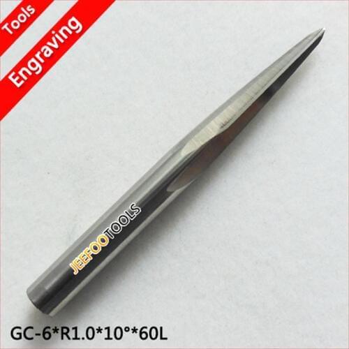 6*30H*R1.0*10 Degree*60L Taper Ball End Mill For Engraving Wood Material/Wood Engravig Bits /Hard Wod BitsVC