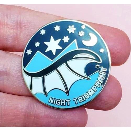ACOTAR Night Triumphant Enamel Brooch Pin Backpack Hat Bag Collar Lapel Pins Badges Women Mens Fashion Jewelry Accessories