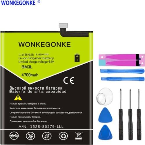 WONKEGONKE Battery For Xiaomi 9 MI9 M9 MI 9 BM3L Batteries + Tools