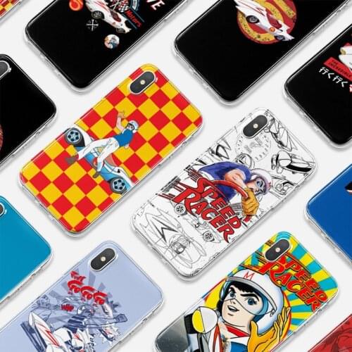 Anime Cartoon Speed Racer Mach FIVE Cover For Iphone 12 11 Pro Max Mini XS X XR Soft Phone Case 7 8 Plus 6s 6 SE 2020 5 10 Shell