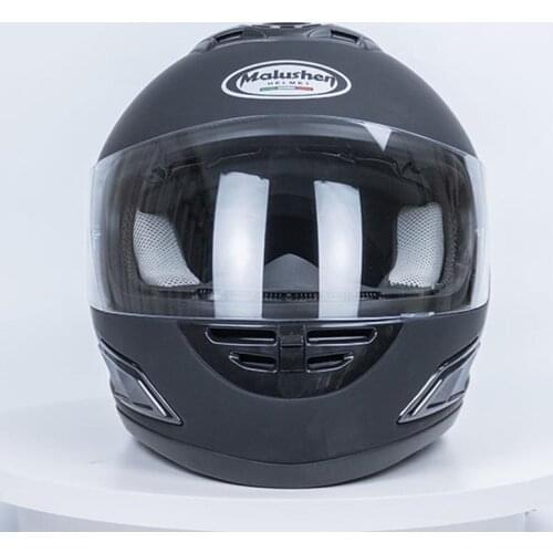 Black Motorcycle helmet Malushen Original Brand Matte Child Motorcross Safety Hat Personality Full Face Men Helmet