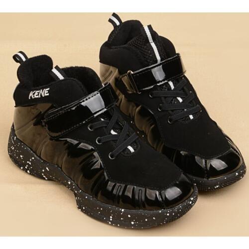 Kids winter basketball sneakers children wool-padded shining walking shoes big boys warm sports shoes Zaptillas tenis infantil