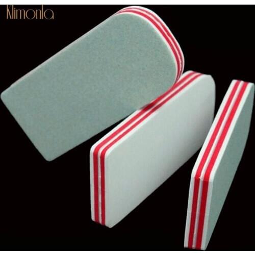20pcs Fingernail Double-sided Sandpaper Polished Strip Red Heart Buffer Block Polisher Throwing Bright Manicure Tools Wholesales