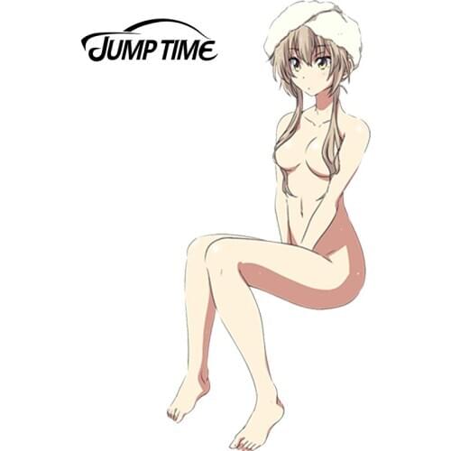 JumpTime 13cm x 5.9cm Car Stickers Amagi Brilliant Park Anime Girl Sento Isuzu Vinyl Car Decal Window Wiper Tailgate Car Styling