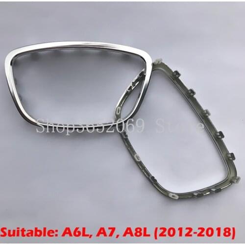 For Audi A3 A4 A6 A8 Q3 Q5 Q7 2011-2018 Car Steering Wheel Horn Cover Center Square Chrome Emblem Logo 14 16 Pin OEM Replacement