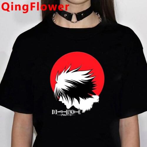 Hot Japanese Anime Death Note T Shirt Women Kawaii Summer T-shirt Unisex Cartoon Graphic Tees Manga Cute Fashion Tshirt Female
