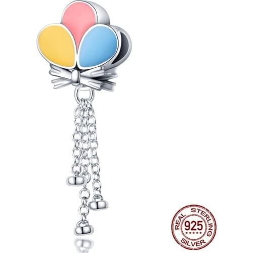 925 Sterling Silver Hot Sale Balloon Trip Charm&Bead Fit Original 3mm Bracelet&Bangle For Women Birthday Fashion Jewelry Gift