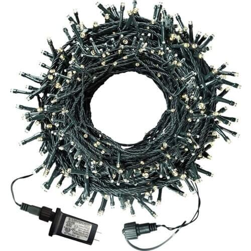 TOP LED Christmas Tree String Lights 300 LED Outdoor Mini Fairy Lights with 8 Modes Waterproof Xmas US Plug