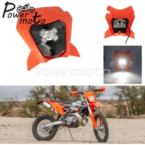 Motorcycle Headlight 5 Beads Beam LED Motocross Enduro Headlamps For XC-W Six Days 2014-2018 EXC-F EXC XC-F 690 SMCR 2020