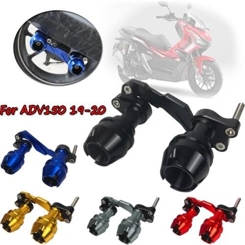 For Honda ADV150 X ADV 150 2019 2020 Crash pads exhaust sliders protector Adjustable Exhaust Pipe Sliders Falling Protection
