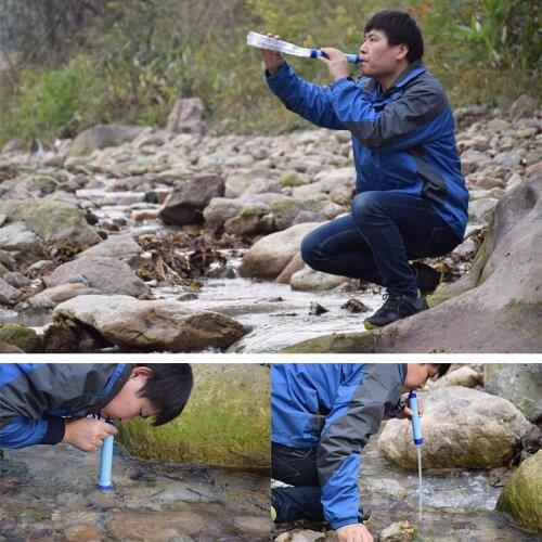 Outdoor Water Purifier Camping Hiking Emergency Life Portable Purifier Water Filter SUB Sale