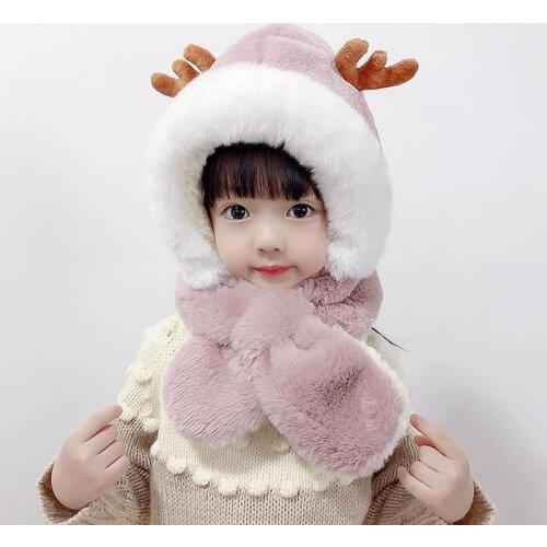 Autumn Ad Winter Boys Girls Children Baby Cute One Scarf Ear Protection Keep Warm
