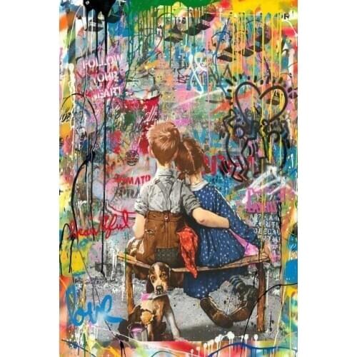 Custome size 77*86cm with 3cm white border Canvas Art Posters for Home living Room Decor