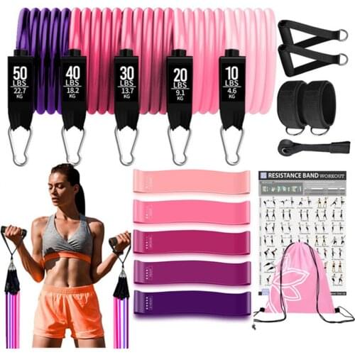 Resistance Bands for Women At Home Workout Exercise Set Training Resistance Loops Bands for Firming,Toning,Slimming Abs and Body