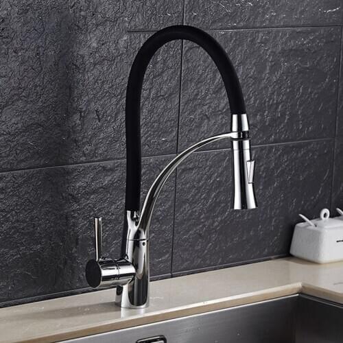 Luxury leadfree single handle kitchen faucet by solid brass kitchen sink water faucet and deck mounted kitchen sink mixer taps