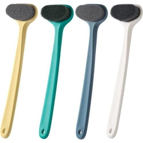 Bath Brush Back Scrubber for Shower Comfy Bristles Long Handle Soft Hair Scrubbing Brushes Adult Senior Elderly Bathing