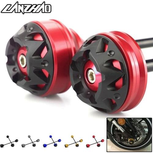 Pair Motorcycle Front Rear Wheel Fork Frame Sliders Crash Pads for Yamaha MT09 FZ09 2013 2014 2015 2016 2017 2018