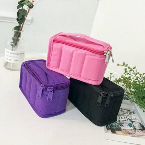 8 Grid Essential Oil Package Cotton Portable Sub-bottle Storage Bag Travel Essential Oil Shockproof Package Home Organizer