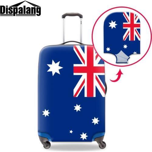 Dispalang Unisex Luggage Protective Covers for Traveling Accessories High Quality National Flag Printing Scratch-resistant Case