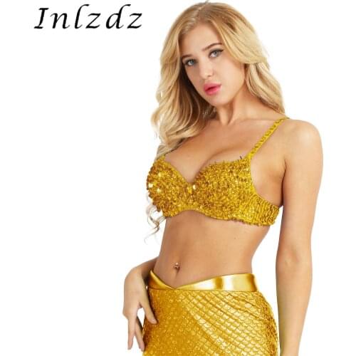 Women Glitter Bra Push Up Handmade Sequins Bra Lady Silver Punk Style Studded Sponge Lingerie For Show Party Clubwear Sexy Bra