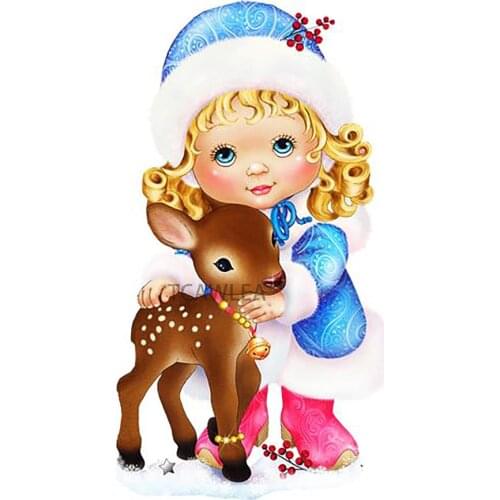 Winter Girl and Elk Metal Cutting Dies Human Doll Dies for DIY Craft Scrapbooking Cards Decorative 2020