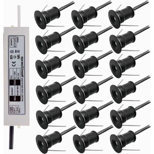 1W IP65 Mini LED Downlight 12V Indoor Spot Lamp Jewelry Wine Cabinet Lights Recessed Ceiling Light Canopy Spotlight With Driver