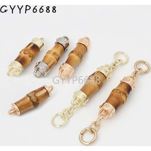 10-50pcs 3 styles head Bamboo fringed pendant Hangtag for Bags Handbag Decorative Hanger Lovely Pendant Bag Charm Hanger