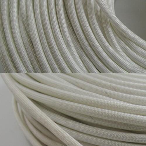 10meters Glass fiber insulated tube High temperature resistant casing high temperature tube Glass fiber tube Flame retardant