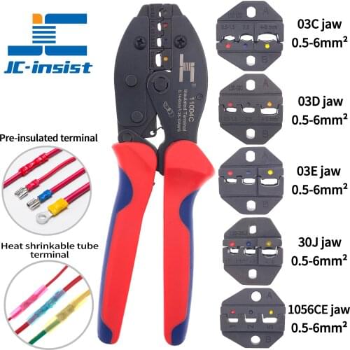 RV SV BV pre-insulated terminal crimping pliers, cold terminal crimping pliers 0.14-10mm²