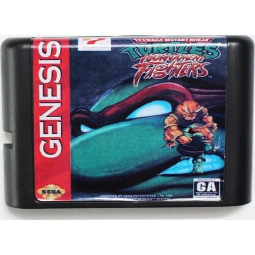 Turtles Tournament Fighters 16 bit MD Game Card For Sega Mega Drive For Genesis