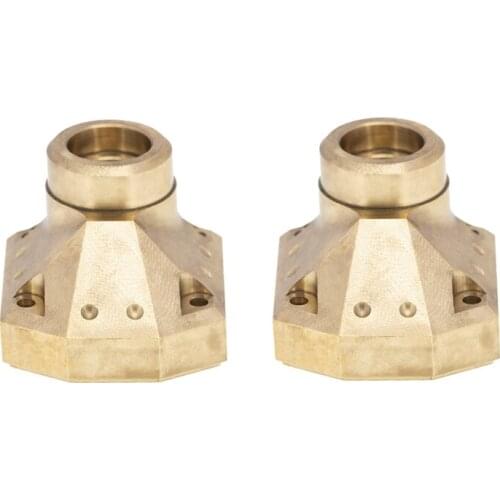 2Pcs CNC Brass Front Rear Axle Differential Cover for 1/10 RC Crawler Car Axial Capra UTB Upgrades Parts Accessories
