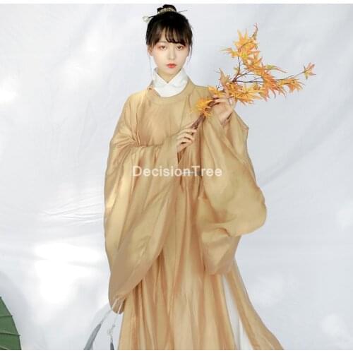 2021 oriental elegant ming dynasty hanfu robe traditional chinese woman elegant hanfu robe fairy stage folk dance costume