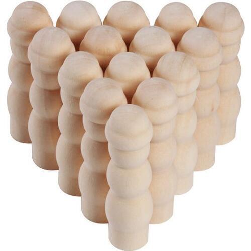 30pcs creative Log color puppet toy wooden Painted products pendants DIY Art Crafts supplies kids baby toys Christmas home decor