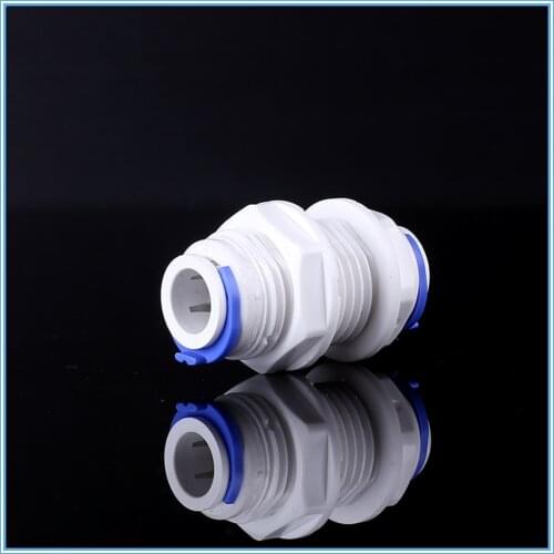 5pcs 1/4" - 3/8" OD Tube PE Pipe Fitting Hose Straight Clapboard Quick Connector Aquarium RO Water Filter Reverse Osmosis System