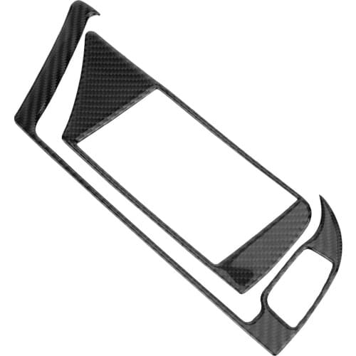 Carbon Fiber Car Interior GPS Navigator Panel Frame Cover Trim for Audi B8 A4 A5 S4 S5