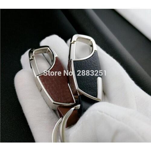 Car Styling Fashion Leather Key Chain Key Ring For Hyundai elantra ix35 solaris accent i30 ix25 tucson 2016 i20 i40 accessories