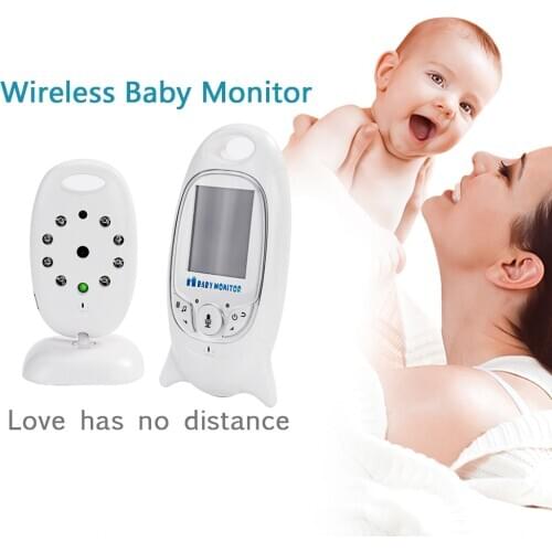 Baby Monitor Wireless 2'' LCD 2.4G Two-way Audio Talk Temperature Detection Security Infrared Night Vision VOX Mode 8 Lullabies
