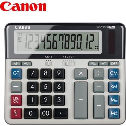 Canon WS-2235H computer keyboard calculator bank financial meeting office test computer