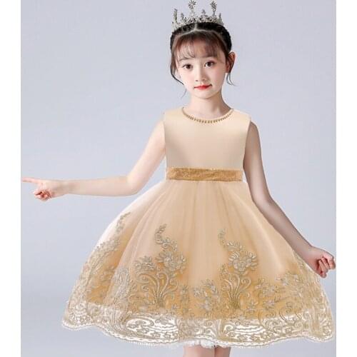 Kids Dress for Girls Summer Dresses Lace Sequins Big Bow Christmas Wedding Party Dress Children Girl Prom Evening Dress
