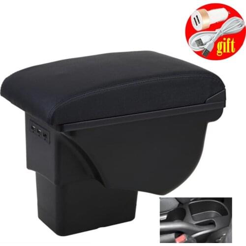 For Kia Soul Armrest Retrofit parts For Kia Soul 2009 2010 2011 2012 2013 2014 Car Armrest box Storage box car accessories 3USB