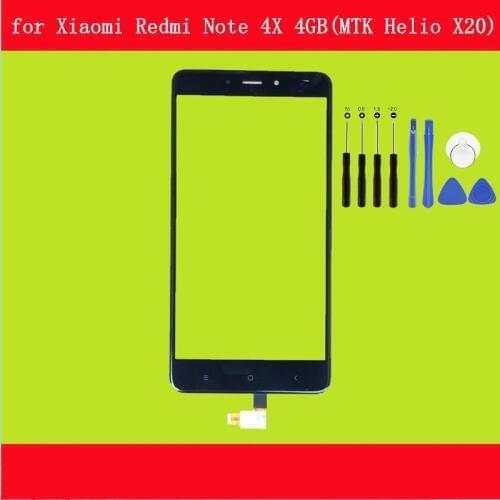For Xiaomi Redmi Note 4X 4GB MTK Touch Screen Front Glass Touch Panel Cover Front Outer Glass Lens Redmi Note4X 4GB Repair Parts