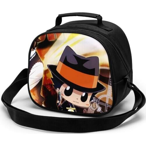 Hitman Reborn Children Lunch Bag Lunch Bag Student Portable Insulated Office Lunch Box Picnic Bags Thermal Food Tote Handbag