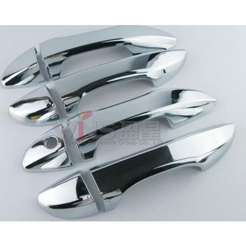 Chrome Car Styling Door Handle Cover Overlay Trim Panel Frame Kit For Toyota Corolla E170 2013-2016 Camry XV50 2014-2017