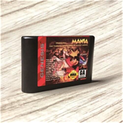 Mickeyed Mania Timeless Adventures of Mickeyed Mouse - USA Label Flashkit MD Card for Sega Genesis Megadrive Video Game Console