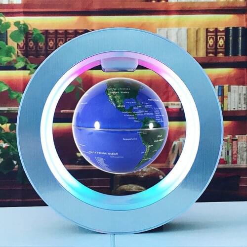 Floating Globe World Map 4inch Rotating Magnetic Mysteriously Suspended In Air World Map Home Decoration Crafts Fashion Holiday