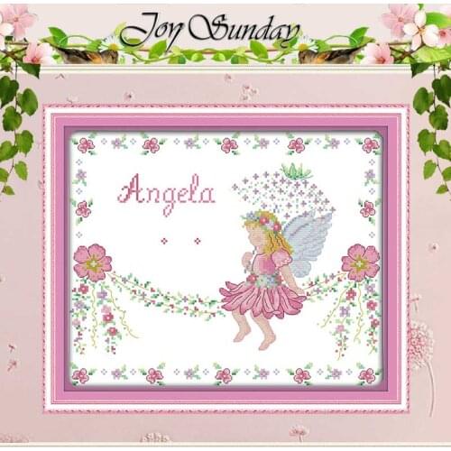 Little Angel Cartoon Painting Counted Cross Stitch 11 14CT Cross Stitch Sets Wholesale Cross-stitch Kits Embroidery Needlework